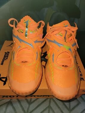 Puma MB.05 FAST& FURIOUS Sneaker with Silver and Neon Green Accents